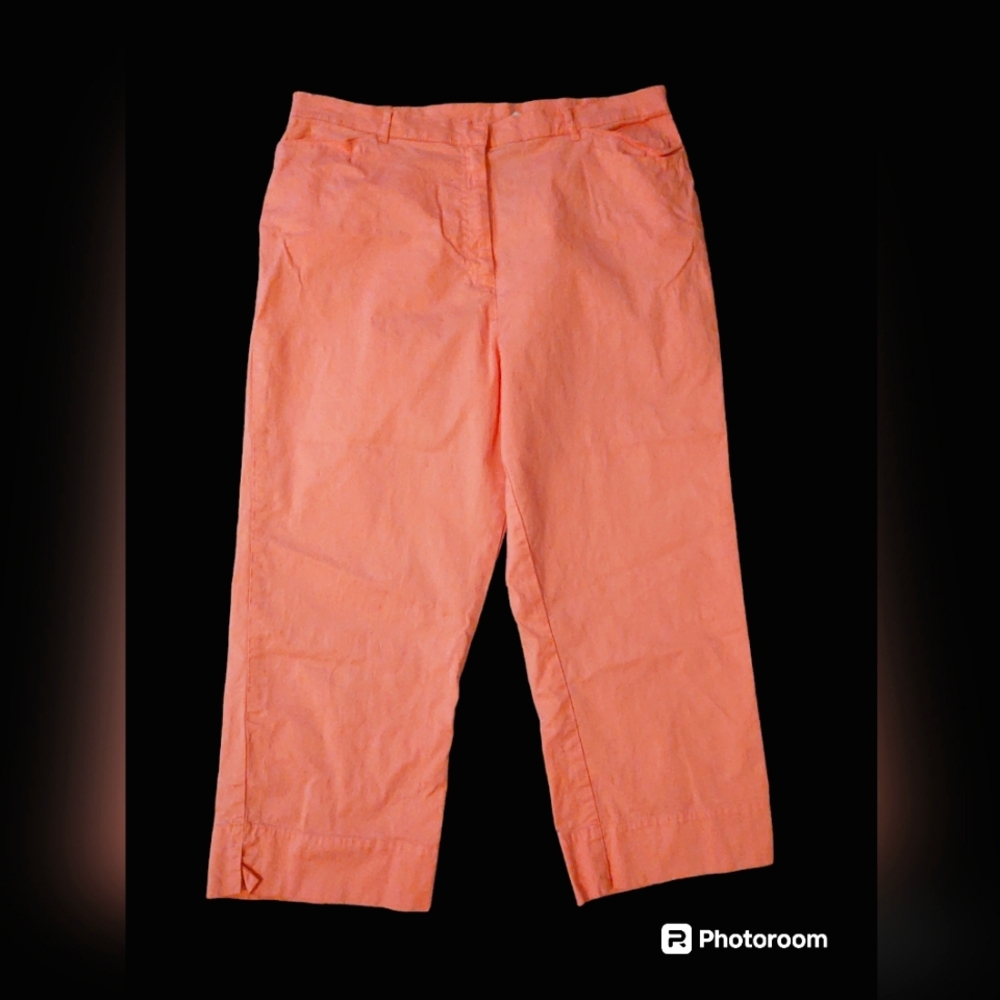 EUC Sag Harbor Sport Pink Capris Size 14